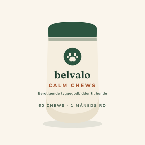 Belvalo Calm Chews — pose med 60 beroligende tyggegodbidder
